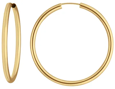 Paar-Ohrringe-Creolen-rund-schlicht-aus-333-Gelbgold-37x2-5mm