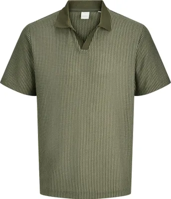 Produktbild von JACK & JONES Gestreiftes Poloshirt mit V-Ausschnitt und Kurzarm Größe: L