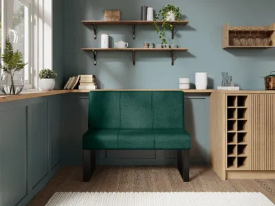 Produktbild von JKG Meble Essbank für Küche - Sitzbank Esszimmer - Esszimmerbank Küche - Velours - Küchensofa - Grün - 120cm