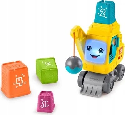 Obrázok produktu pre Fisher-Price Wesoły dźwig Układaj i licz HWY64 zabawka edukacyjna