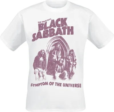 Produktbild von Black Sabbath T-Shirt Herren Symptom Of The Universe weiß XL