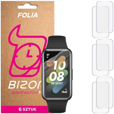 Produktbild von 6x Schutzfolie für den Bildschirm für Huawei Band 7, Bizon Watch HydroFlex