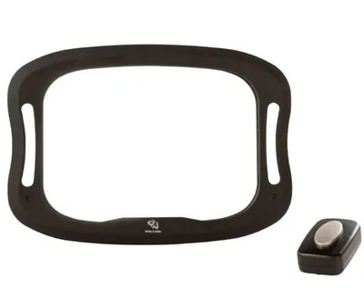 Produktbild von A3 Baby & Kids Baby-Autospiegel mit LED 28,5Ã21,4Ã8 cm Schwarz