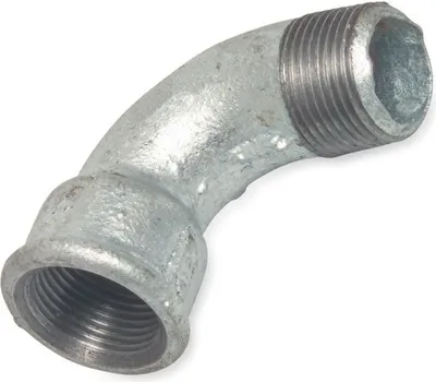 Produktbild von Gewindefitting Temperguss Bogen 90° kurz 1 1/2" IG x 1 1/2" AG