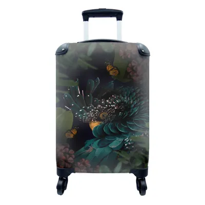 Produktbild von MuchoWow® Koffer Handgepäck Trolley Rollkoffer Kleine Reisekoffer mit 4 Rollen - Kakadu - Vogel - Dschungel - Cabin Size < 55x40x23 cm & 55x40x20 cm - Fotokoffer - Kabinenkoffer - Boardgepäck - Reise-Box - Reisekoffer - Reisegepäck - Koffer mit Bild - Trolley für Kinder