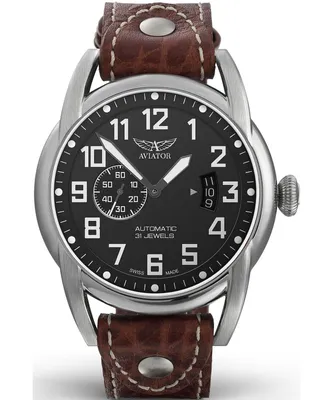 Productafbeelding van Uhr herenhorloge, bruin, model Aviator-V.3.18.0.160.4