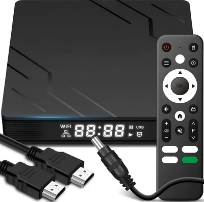 Produktbild von Tv Box Android 13 Set Smart Media Player Quad Core Streaming 4k Bluetooth 5 4x1.5Ghz H.265 WiFi Ethernet Full HD HDMI s diaľkovým ovládaním 2/16GB Retoo