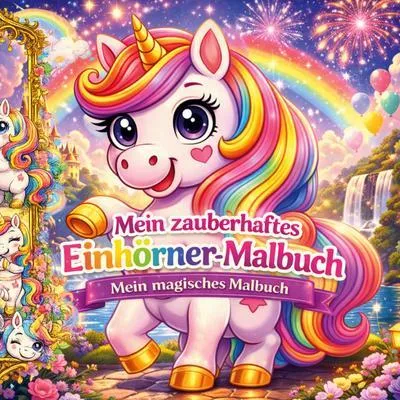 Produktbild von Mein zauberhaftes Einhörner Malbuch