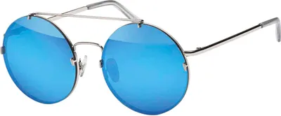 Produktbild von Gil Damen Sonnenbrille Runde Designer 80er Modern Urlaub Sommer Strand 30490 Blau