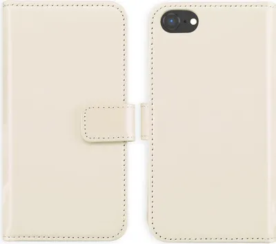 Zdjęcie produktu dla Selencia Etui z prawdziwej skóry dla Apple iPhone SE (2022 / 2020) / 8 / 7 - Greige