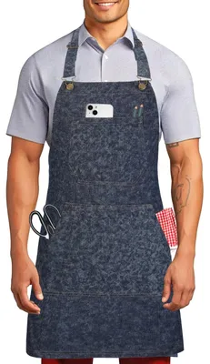 Immagine prodotto di Grembiule in denim di cotone per cucinare e giardinaggio, con grande tasca