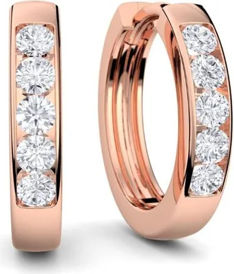 Produktbild von Creolen echt Silber 925, roségold vergoldet Damen klein Ohrringe  Geschenk Frau