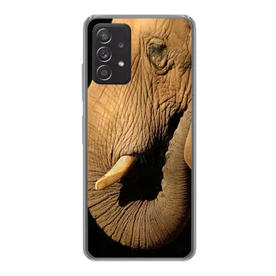 Produktbild von MuchoWow® Handyhülle Schutzhülle Hülle für Samsung Galaxy A53 5G Elefant - Tiere - Nahaufnahme - Schwarz Silikon Softcase Handy Hülle - Schutzabdeckung