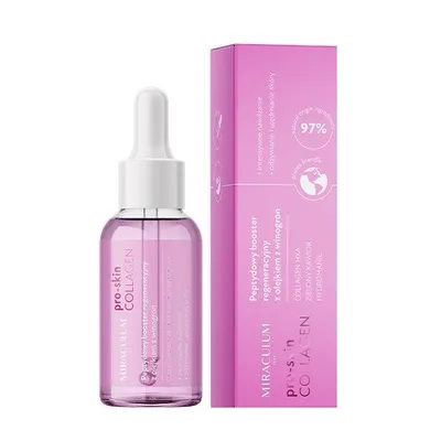 Zdjęcie produktu dla Miraculum Collagen Pro-Skin Peptydowy Booster Regeneracyjny Z Olejkiem Z Winogron 30Ml