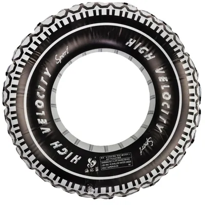 Image de Anneau d'eau gonflable 60 cm - noir et blanc