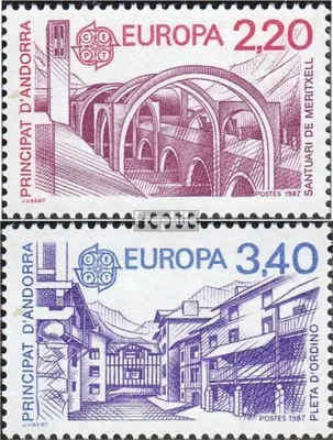Produktbild von Briefmarken Andorra - Französische Post 1987 Mi 379-380 (kompl.Ausg.) postfrisch Europa