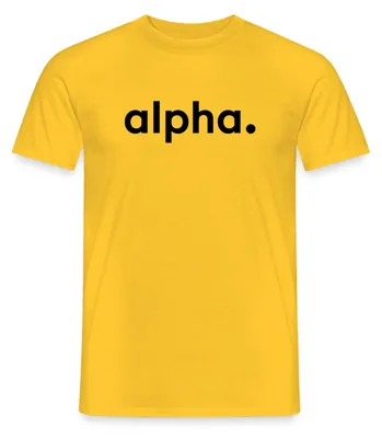 Produktbild von Spreadshirt Stromberg Firmenschriftzug von Alpha Männer T-Shirt, 4XL, Gelb