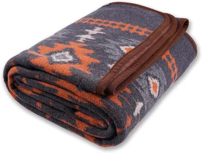 Obrázok produktu pre Kempingová deka z merino vlny 87 x 63 cm, hrubá, prateľná, na kempovanie