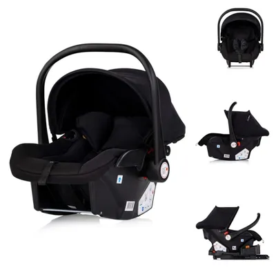 Obrázok produktu pre Detská autosedačka Chipolino Vista i-Size (40-87 cm) skupina 0+, slnečná strieška, 3D vankúš čierna