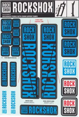 Immagine prodotto di RockShox Set Decor Rockshox 35 Mm Blu 2018+
