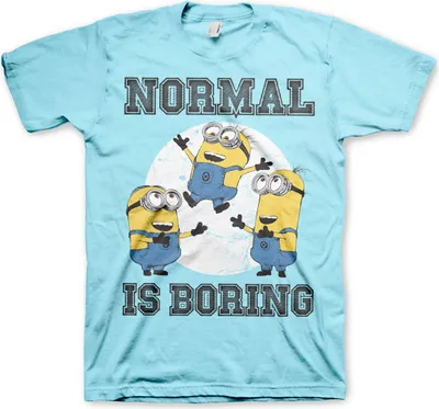 Produktbild von Minions - Normal Life Is Boring T-Shirt - Large - Skyblue