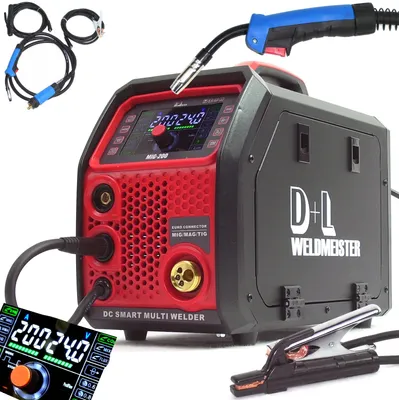 Produktbild von 5in1 Schutzgasschweißgerät 200A LCD Mig/Mag Wig E-Hand Schweißgerät 13958