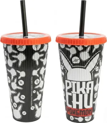 Produktbild von Pokemon Pikachu XL Kaffeebecher Becher To-Go Halm 790 ml