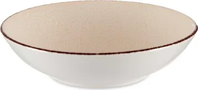 Produktbild von VESSIA | Teller - Tiefe Teller - 20 cm - beige - Dekorativ - Steingut - Suppenteller