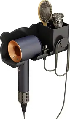 Produktbild von Apt Wand-Haartrocknerhalter Schwarz