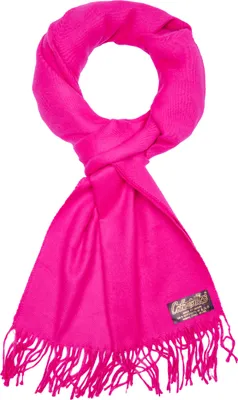 Produktbild von Brubaker Cashmirillo Schal - ca. 30 x 180 cm Leicht Warm und Kuschelig - Herbst und Winter Kuschelschal - Stola mit Fransen für Damen Herren, Pink