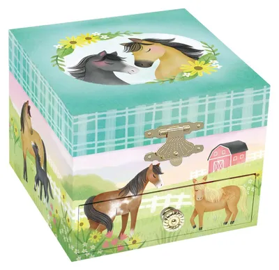 Image de Boîte à bijoux musicale Giggle and Honey « Home On The Range »