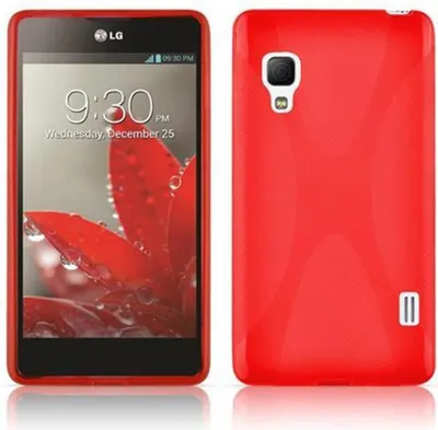 Obrázok produktu pre Cadorabo ochranné puzdro pre LG L5 II (2. SIM) kryt v červenej farbe TPU silikónové puzdro na mobilný telefón