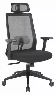 Image de Fauteuil de bureau "Q-058" - Noir - l 65 x H 113 cm