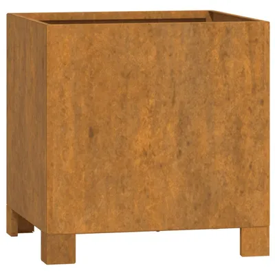 Produktbild von vidaXL Pflanzkübel mit Beinen Rostig 30x30x30 cm Cortenstahl