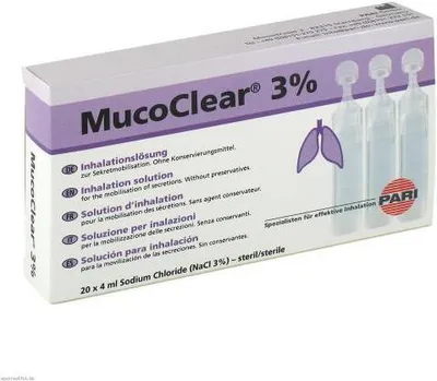 Produktbild von Mucoclear 3% Nacl Inhalationslösung 20X4 ml