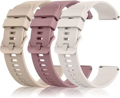 Produktbild von Silikon Uhrenbänder 20mm schwarz für Damen und Herren Garmin