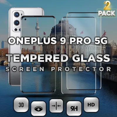 Obrázek produktu pro 2-Pack OnePlus 9 PRO 5G - Tvrzené sklo 9H - Vysoce kvalitní 3D ochrana displeje