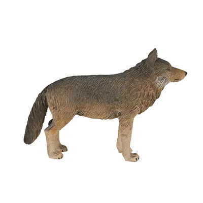 Zdjęcie produktu dla Mojo Fun Timber Wolf Standing, 3 lat(a), Wildlife, Brązowy, Szary, Polichlorek winylu (PVC)