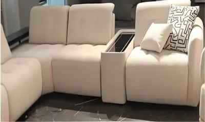 Produktbild von Beiges Wohnzimmer Polstersofa Designe Eckcouch L-Form Textilsofa