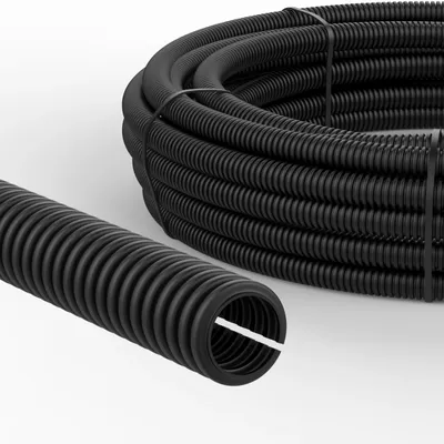 Produktbild von Wellrohr PP geschlitzt 13 mm - 10m UV-beständiges Schutzrohr für Kfz & Solar