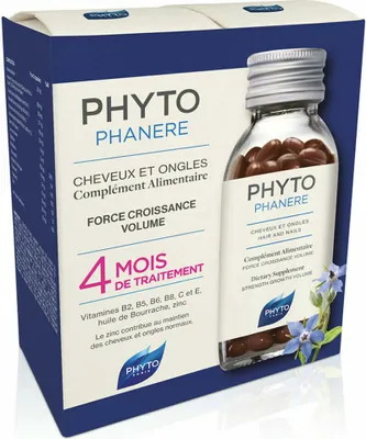 Obrázok produktu pre Doplnok stravy Phyto Paris Phytophanere 2 kusy 120 jednotiek