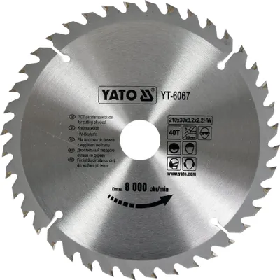 Immagine prodotto di Lama in metallo duro 210x30mm 40Z