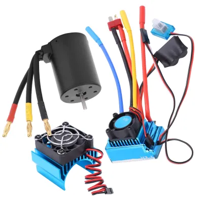 Obrázok produktu pre RC bezkartáčový motor Set,3650 Motor 80A ESC Heat Sink Set,RC 3650 Brushless Motor Set,1/10 RC Brushless Motor Set,3650 2300KV Brushless Motor Set,3650 4 póly Brushless Motor