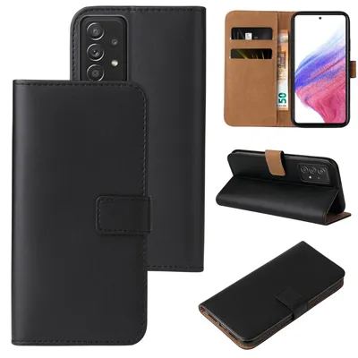 Produktbild von Handyhülle für Samsung Galaxy A53 5G Klapphülle Bookcase Flip Cover Hülle Handy Tasche Etui Farbe: Schwarz