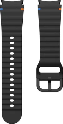 Productafbeelding van Go Go Gadget – Smartwatch-armband – Siliconen armband – Geschikt voor Samsung Galaxy Watch 7 – 40 en 44 mm – Zwart