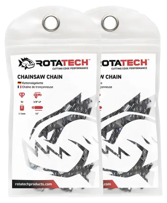 2 Stück Sägekette 1,1 mm für Bosch AKE 35 14" Kettensägen