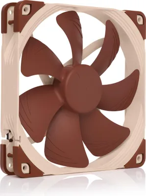Produktbild von Noctua NF-A14, Ventilator, 14 cm, 300 RPM, 1500 RPM, 140,2 m³/h, Beige, Braun