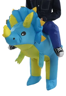 Immagine prodotto di Costume da dinosauro gonfiabile, ideale per Halloween, cosplay, feste, giochi e spettacoli. Adatto per adulti con un'altezza compresa tra 160 e 190 cm