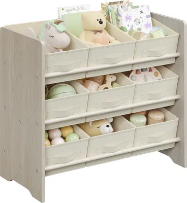 Produktbild von SONGMICS Kinderregal, Spielzeugregal, 9 Aufbewahrungsboxen aus Vliesstoff