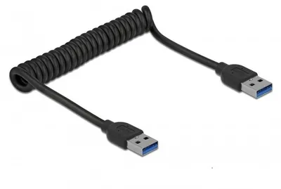 Immagine prodotto di DELOCK USB 5 Gbps Spiralkabel Typ-A Stecker zu Typ-A Stecker
